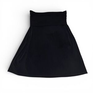 THYME Women’s Black Maternity Skirt With Fold Over Waist Size Medium